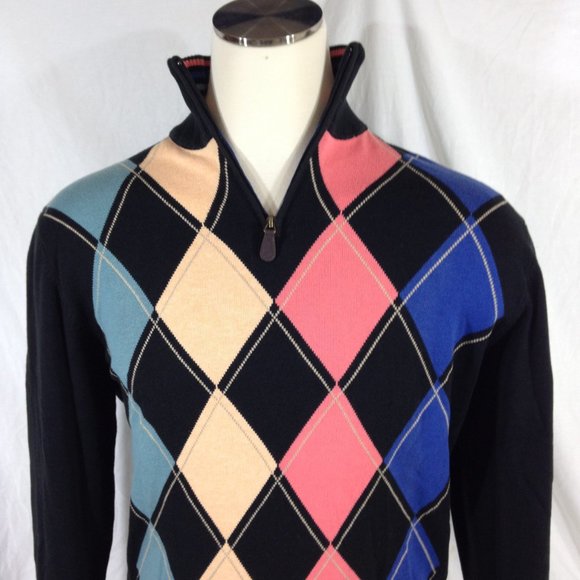 Eildon Hills NWT Argyle Sweater Size Medium - Picture 2 of 11